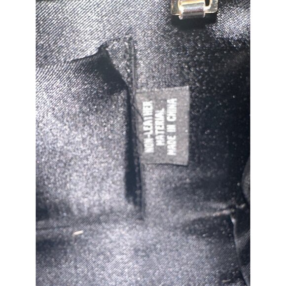 Katie Landry Snake Print Metallic Chain Clutch Purse With Rhinestone Clasp - Picture 5 of 5